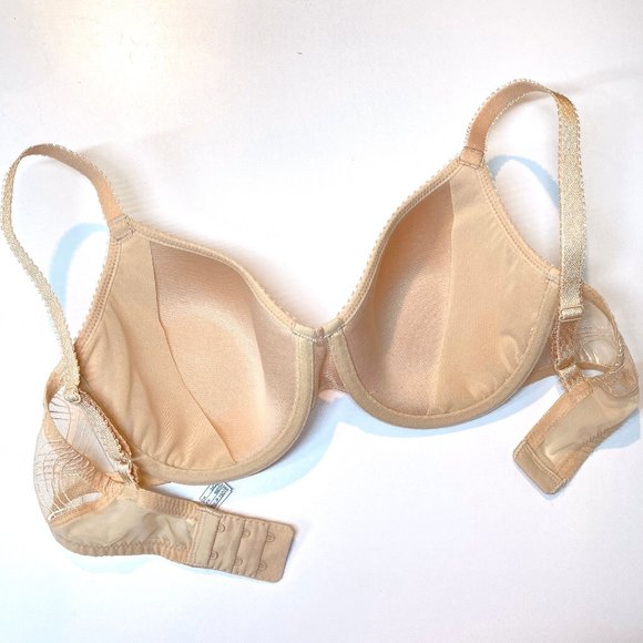 Wacoal Underwire Bra 34D Beige 853266 Like New Condition - Picture 5 of 9